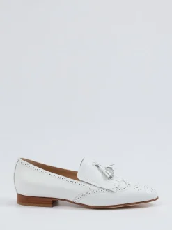 – Tassel Loafer aus Kalbleder in Offwhite*Mannori Hot