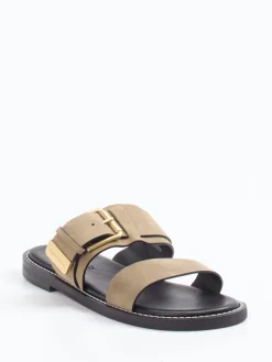 – Damen-Pantolette aus Kalbleder sandbeige*Marc O'Polo Discount