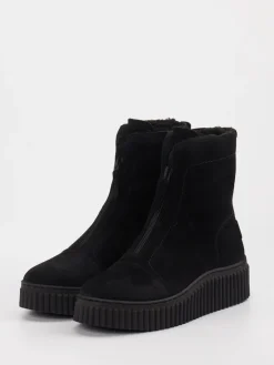 Damen Marc O'Polo – Plateau-Stiefeletten aus Veloursleder