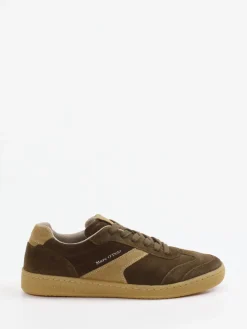 – Retro-Sneaker aus Veloursleder oliv*Marc O'Polo Outlet