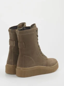 – Schnürboots aus Veloursleder Taupe*Marc O'Polo Best