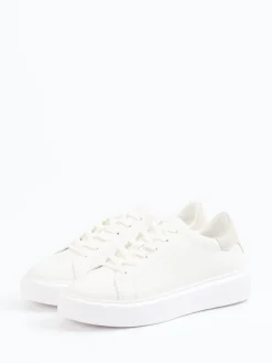 Damen Marc O'Polo – Sneaker aus Leder in Offwhite