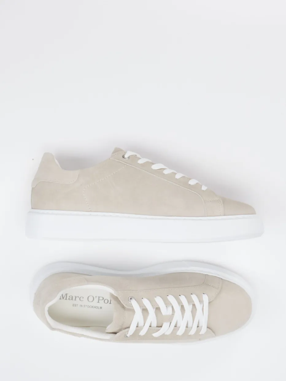 Herren Marc O'Polo – Sneaker aus Veloursleder grau