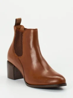 Damen Maripé – Chelsea Boots aus Kalbleder cognac