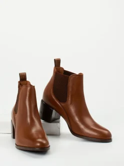 Damen Maripé – Chelsea Boots aus Kalbleder cognac
