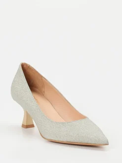 Damen Maripé – Kitten-Heel-Pumps aus Glitzertextil