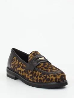 – Loafer aus Fell mit Leoprint*Maripé Discount