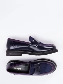 – Loafer aus Glattleder in Dunkel*Maripé Clearance