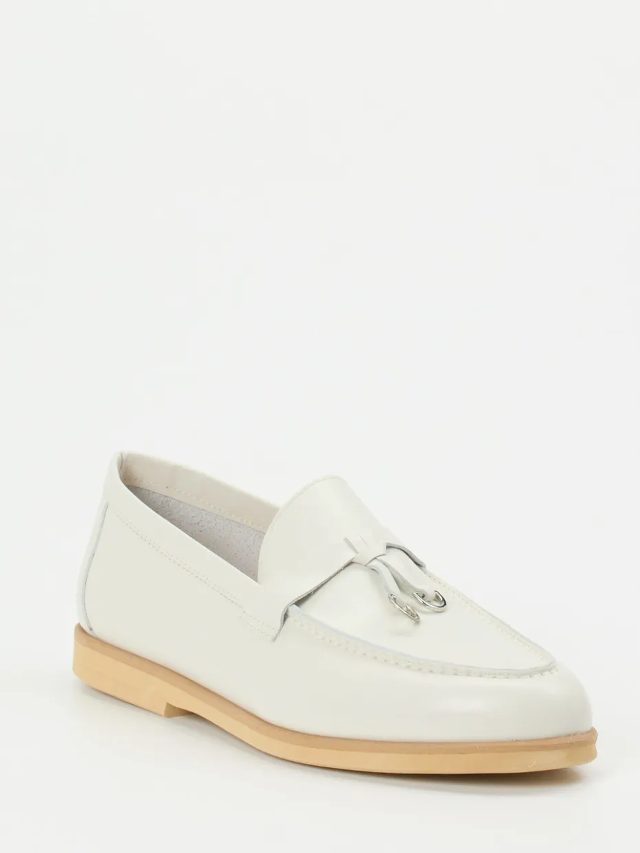 Damen Maripé – Loafer aus Kalbleder in Offwhite