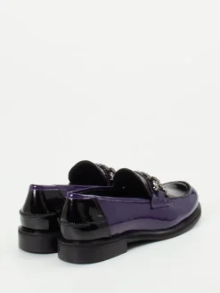 Damen Maripé – Loafer aus Lackleder in Violett-Schwarz