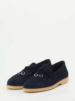 Damen Maripé – Loafer aus Veloursleder Dunkel