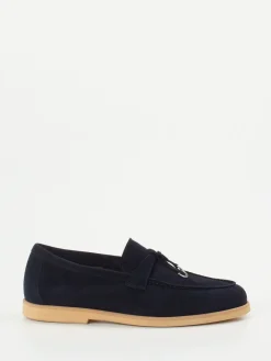 Damen Maripé – Loafer aus Veloursleder Dunkel