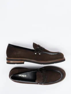 – Loafer aus Veloursleder mit Strassbesatz*Maripé Discount