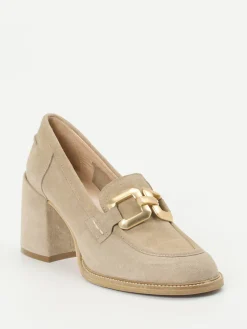 – Pumps aus Veloursleder in Beige*Maripé Clearance