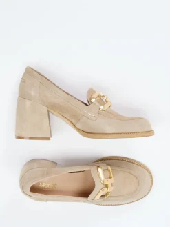 – Pumps aus Veloursleder in Beige*Maripé Clearance
