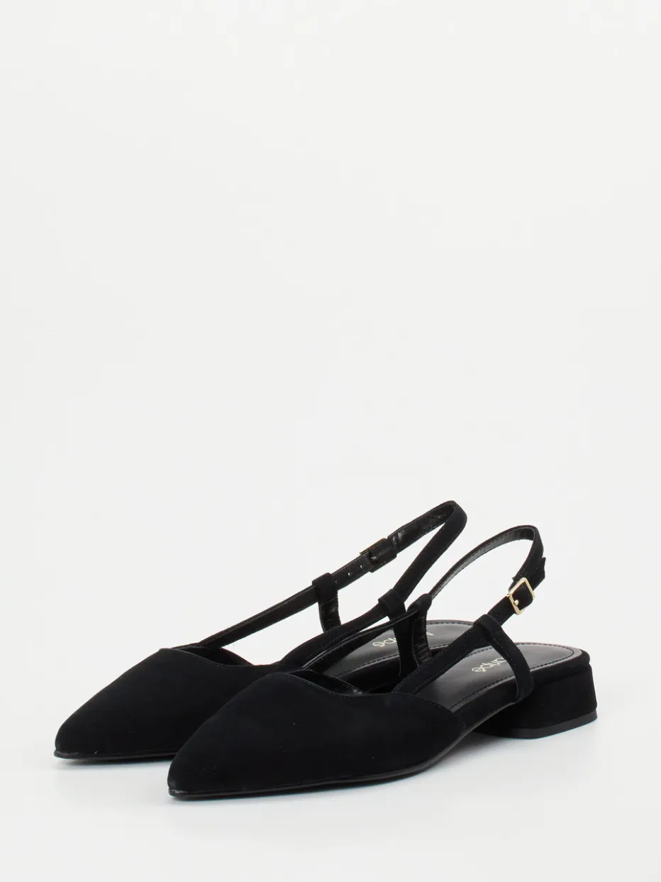 Damen Maripé – Slingback-Ballerinas aus Veloursleder