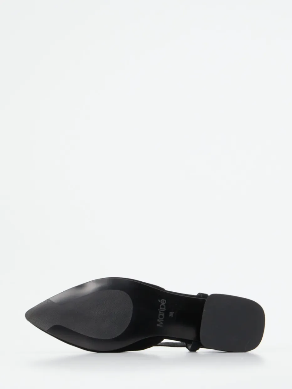 Damen Maripé – Slingback-Ballerinas aus Veloursleder