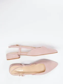 Damen Maripé – Slingback-Ballerinas aus Veloursleder