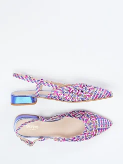 – Slingbacks aus Metallicleder mehrfarbig*Maripé Outlet