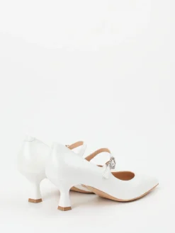 Damen Maripé – Spangenpumps aus Lammleder Elfenbein