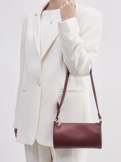 Damen Marlon Firenze – Baguette-Bag aus Kalbleder wein