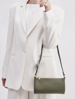 Damen Marlon Firenze – Baguette-Bag aus Kalbleder oliv