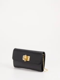 – Clutch aus Kalbleder mit Bambusverschluss*Marlon Firenze New