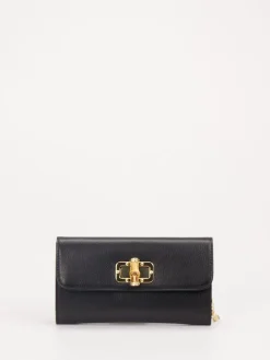 – Clutch aus Kalbleder mit Bambusverschluss*Marlon Firenze New