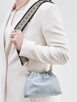 – Crossbody-Bag aus Kalbleder hell*Marlon Firenze