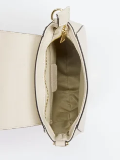 Damen Marlon Firenze – Crossbody Bag aus Kalbleder cremeweiß