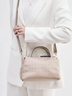 Damen Marlon Firenze – Handtasche aus Kalbleder beigebraun