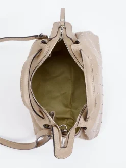 Damen Marlon Firenze – Handtasche aus Kalbleder beigebraun