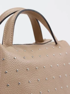 Damen Marlon Firenze – Handtasche aus Kalbleder beigebraun