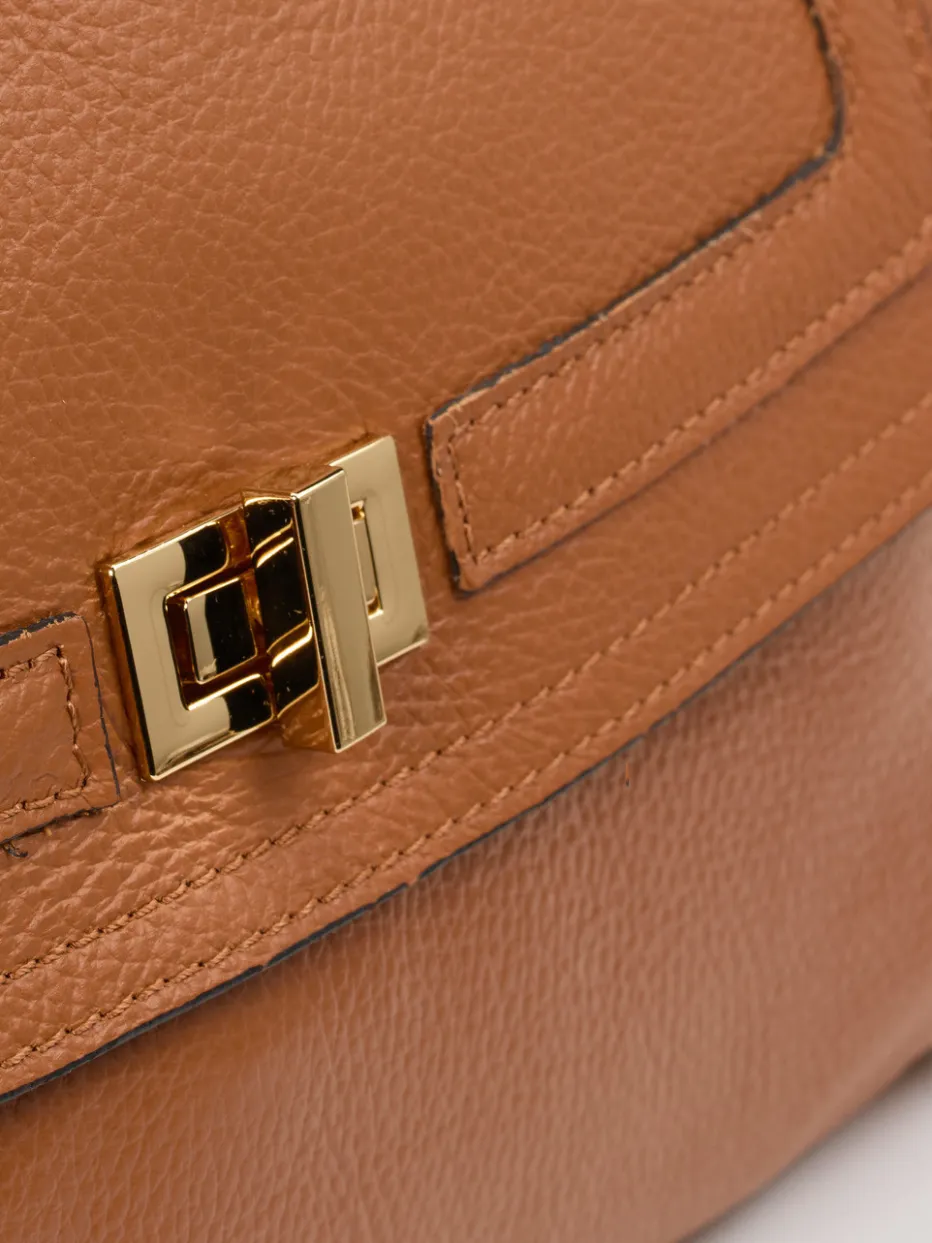 – Handtasche aus Lammleder Cognac*Marlon Firenze Sale