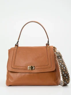 – Handtasche aus Lammleder Cognac*Marlon Firenze Sale