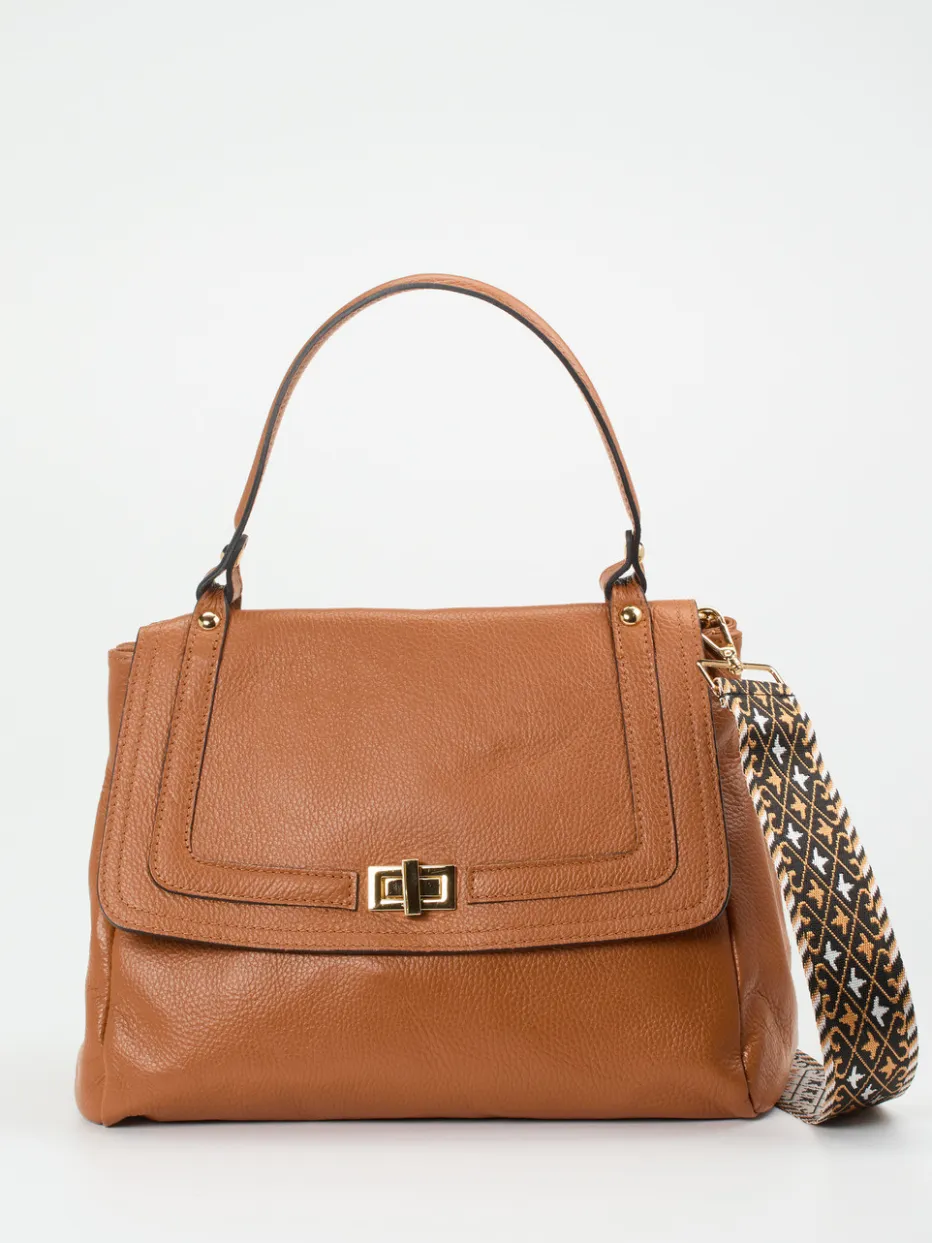 – Handtasche aus Lammleder Cognac*Marlon Firenze Sale