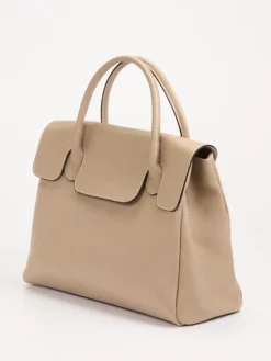– Henkeltasche aus Kalbleder Beige*Marlon Firenze Discount