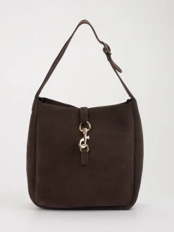 Damen Marlon Firenze – Hobo Bag aus Kalbleder Dunkel