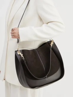 – Hobo Bag aus Kalbleder Dunkel*Marlon Firenze Discount