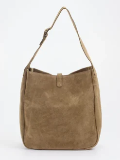 – Hobo Bag aus Kalbleder in Taupe*Marlon Firenze Outlet