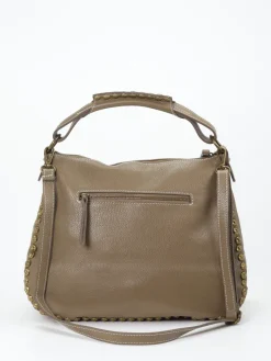 – Hobo Bag aus Kalbleder in Taupe*Marlon Firenze Discount