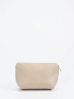 – Kosmetiktasche aus Kalbleder Beige*Marlon Firenze Best