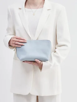 – Kosmetiktasche aus Kalbleder Hell*Marlon Firenze Best