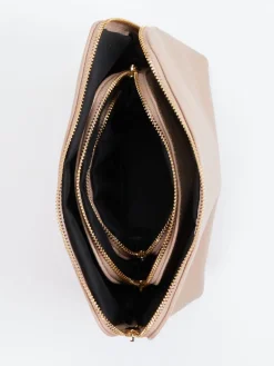 – Kosmetiktasche aus Kalbleder beigebraun*Marlon Firenze Outlet