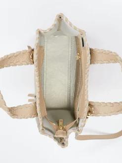 – Mini Tote Bag aus Kalbleder Taupe*Marlon Firenze New