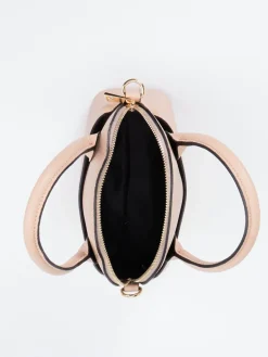 – Mini-Bag aus Kalbleder in Rosébeige*Marlon Firenze Discount