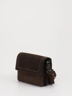 Damen Marlon Firenze – Schultertasche aus Kalbleder Dunkel