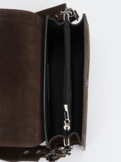 Damen Marlon Firenze – Schultertasche aus Kalbleder Dunkel