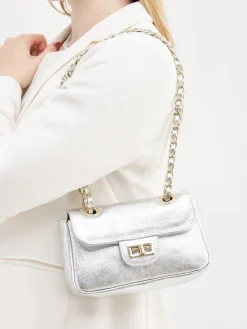 – Schultertasche aus Metallicleder*Marlon Firenze Sale