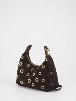 Damen Marlon Firenze – Schultertasche aus Leder Dunkel